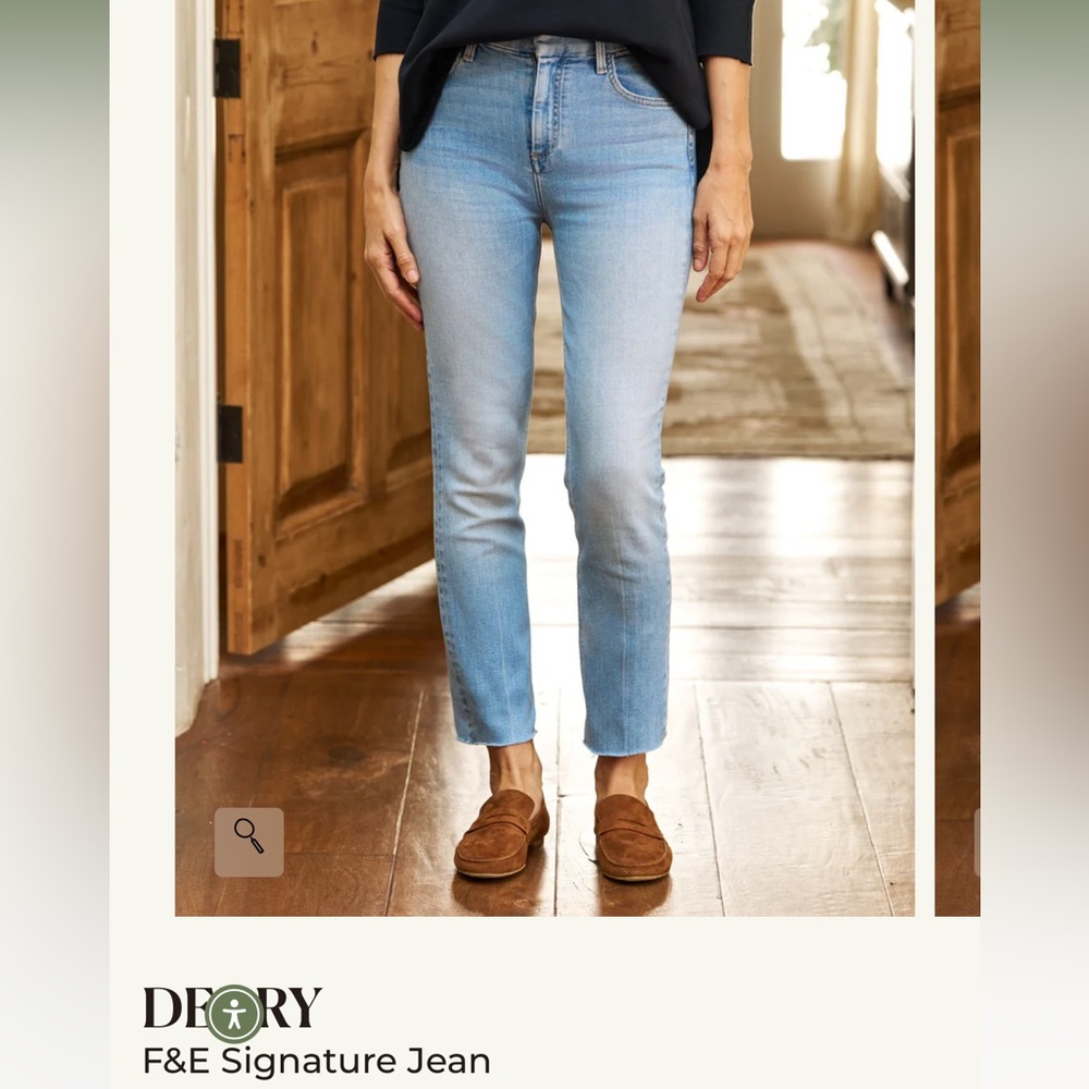 Frank & Eileen Sky Blue Ankle Jeans
